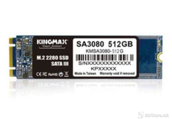 Kingmax SSD 512GB M.2 2280 SATA III, SA3080