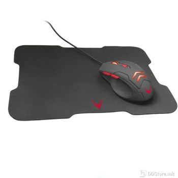 Mouse VARR Gaming 3200DPI USB LED w/Mouse Pad