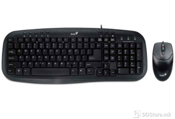 GENIUS KM-200 Black COMBO KEYBOARD AND MOUSE WIRED