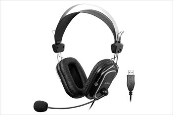 A4 TECH HU-50, w/microphone, USB, Black