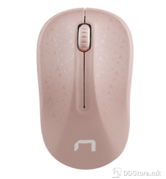 Mouse Natec Wireless Toucan 1600dpi Pink/White