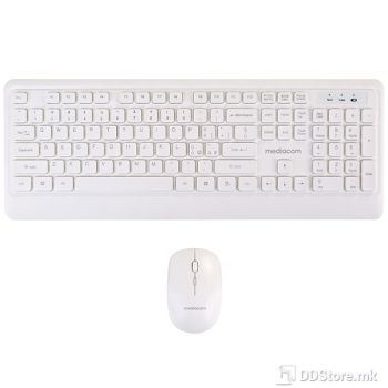 Keyboard Mediacom Wireless NX971 w/Mouse White
