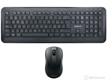 Keyboard Mediacom Wireless NX989 w/Mouse Black