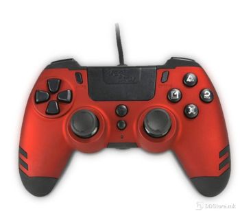 SteelPlay Red Wireless Controller for PS4