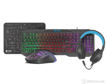 Fury Thunderstreak 3.0 4IN1 Keyboard+ Mouse+ Headphones+ Mouse Pad RGB