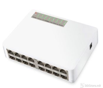 NET Switch DIEWU 16-port 10/100/1000 METAL TXE018
