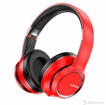 LENOVO, Bluetooth w/microphone, Red HD200 Foldable