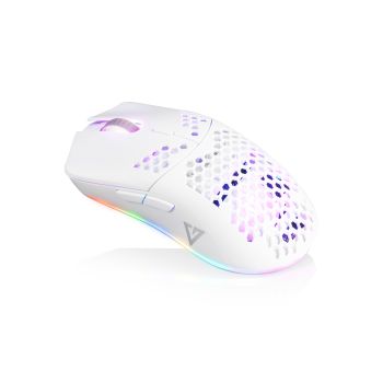 Modecom Gaming Mouse VOLCANO SHINOBI 3360 White, Sensor Pixart PMW-3360, 6 programmable buttons, Macro recording function, Light and fl