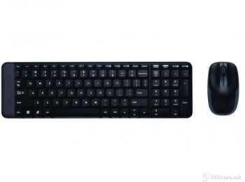 Keyboard Logitech Wireless Desktop MK220 w/Mouse Black