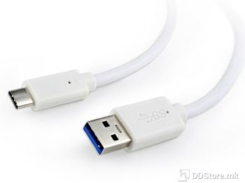 Cable USB 3.0 AM to Type-C 1m Gembird White