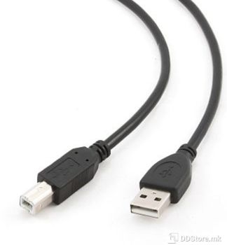 Cable USB 2.0 A to B 3m Gembird Black Professional