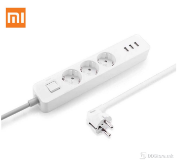 Xiaomi Mi Power Strip EU 1,4m 3xSHUKO 3x USB ports White