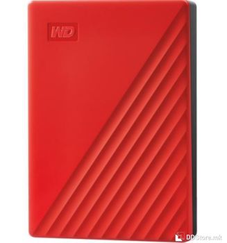 WD MyPassport EXTERNAL HDD 2,5" 4TB USB 3.2 Gen 1, RED, WDBPKJ0040BRD-WESN/2
