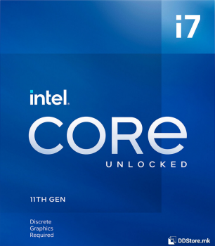 Intel® Core™ i7-11700F Rocket Lake, LGA1200, 8-cores, 2.5GHz, 9MB, 95W