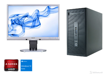 Bundle HP EliteDesk 705 G2 Tower AMD-A8/ 8GB/ 128GB/ W10/ Philips 225B 22"
