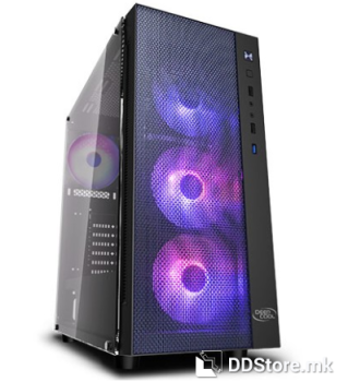 ATX / E-ATX Midi Tower Case Deepcool MATREXX 55 MESH ADD-RGB 4F Black w/USB3.0,2x USB2.0,x4 RGB Fans