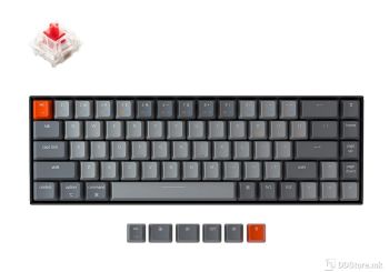 Keychron K6 Wireless Mechanical Keyboard Aluminium RGB LED Black, KEYCHRON-KEY-K6-Q3