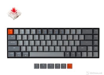 Keychron K6 Wireless Mechanical Keyboard Hot-Swappable White LED Black, KEYCHRON-KEY-K6-U2