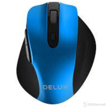 Delux DLM-M517GX, 2.4GHz wireless optical mouse, Blue