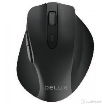 Delux DLM-517BU (B&BL) optical mouse, Black Blue