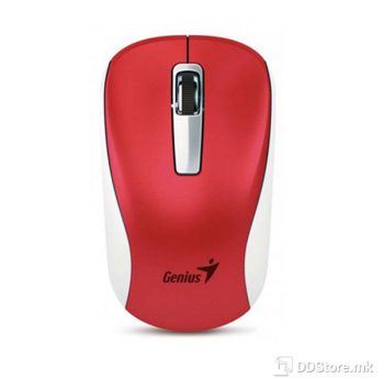 Genius NX-7010, Wireless ergonomic mouse, White + RED