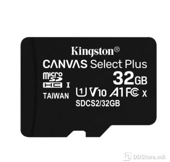 Kingston 32GB SDHC Canvas Select 100R CL10 UHS-I