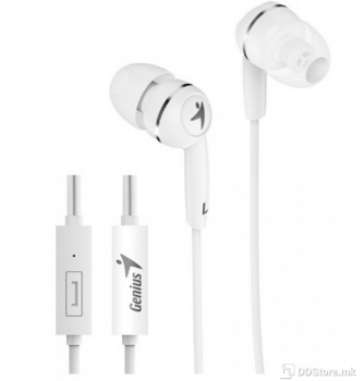 Genius HS-M320, White color, in-ear headphone