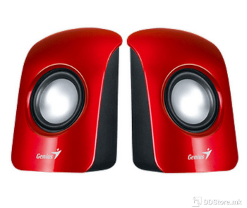 Genius SP-U115 speakers, Red, 1.5W, USB power