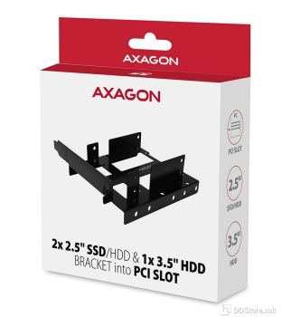 Axagon RHD-P35 PCI reduction for 2x 2.5" + 1x 3.5"/2.5"