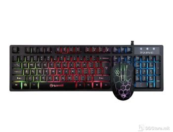 MARVO Keyboard & Mouse Gaming Combo KM409, 6-Programmable Buttons