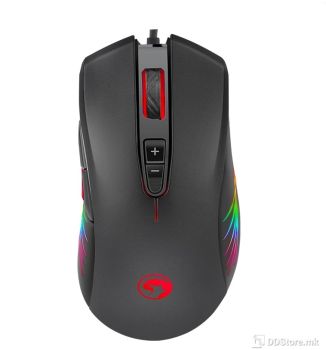 MARVO Gaming Mouse M519, 8-Programmable Buttons, 800-12000 DPI, 7-color RGB