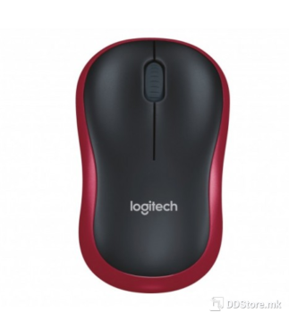 Logitech Wireless M185 Red Mouse