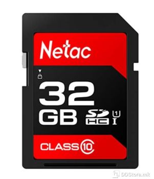 Netac 32GB SDHC P600 U1/C10 80MB Read Secure Digital