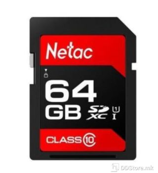 Netac 64GB SDHC P600 U1/C10 80MB Read Secure Digital