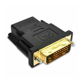 Power Box DVI (24+1) Male to HDMI Male, Supports 1080P Resolution, 30Hz, Gold plated, Black, 2 meters