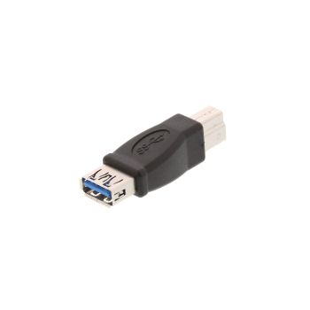 Power Box USB 3.0 USB A Male to USB 3.0 USB B Female, Extension Cable, Black, 2 meters