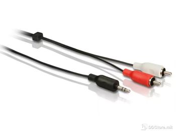 Cable Audio 3.5 mm(M) - 2 RCA(M) 1,5m Philips
