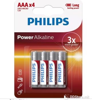 Batteries Philips PowerAlkaline AAA 4 pack