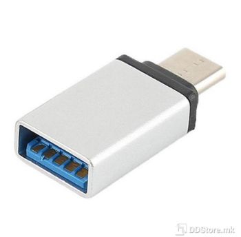 Power Box USB 3.0 USB A Female to USB 3.1 Type C Male Adapter, White
