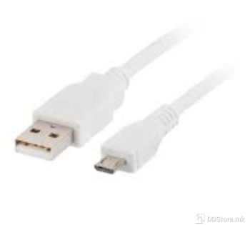 Cable USB 2.0 A-plug to Micro B-plug 1m Lanberg White