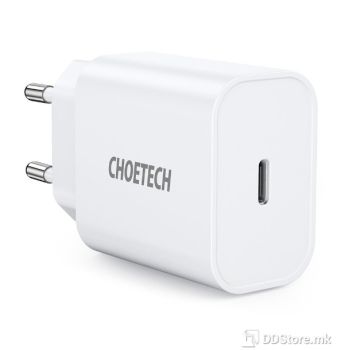 USB Universal Power Charger Choetech Q5004 Type-C 20W White