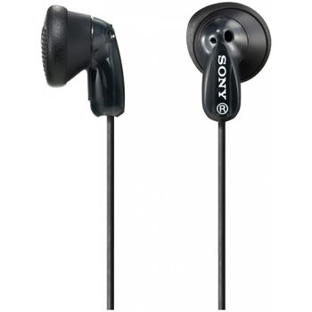 SONY MDRE9LPB.AE, In ear headphones, black, 13.5mm driver units, 1.2m cable length, 3.5mm jack, Frequency Response 18 - 22000 Hz, Imped