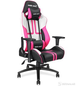 AndaSeat Viper Black/White/Pink Gaming Chair
