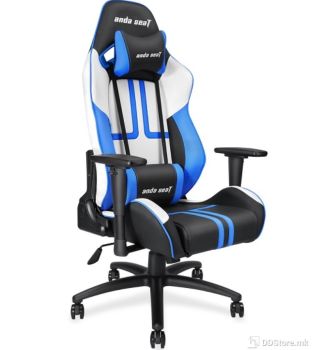 AndaSeat Viper Black/White/Blue Gaming Chair