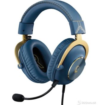 LOGITECH Gaming-Headset G PRO X Black LOL w/microphone 981-001106, (DTS 7.1 Surround, BLUE VO!CE)