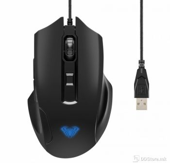 AULA Inertia Gaming Mouse, USB, 7 colors, 1200DPI,  Black 278490