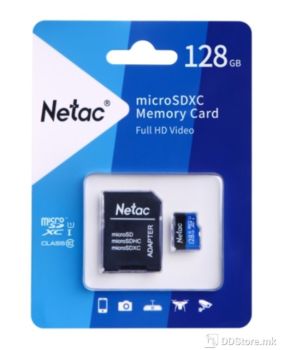 Secure Digital Micro Netac 128GB SDXC cl10 UHS-I 80MB Read w/Adapter