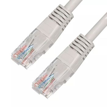 Power Box UTP Cat5 Patch Cable, 0.5mm - 24AWG, CCA (Copper Clad Aluminum), White, 3 meters