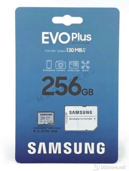 SAMSUNG 256GB EVO MicroSD+ Adater, MB−MC256KA/EU