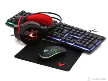 Gaming Set Varr Squad 02 4IN1 Keyboard+Mouse+Headphones+Mouse Pad